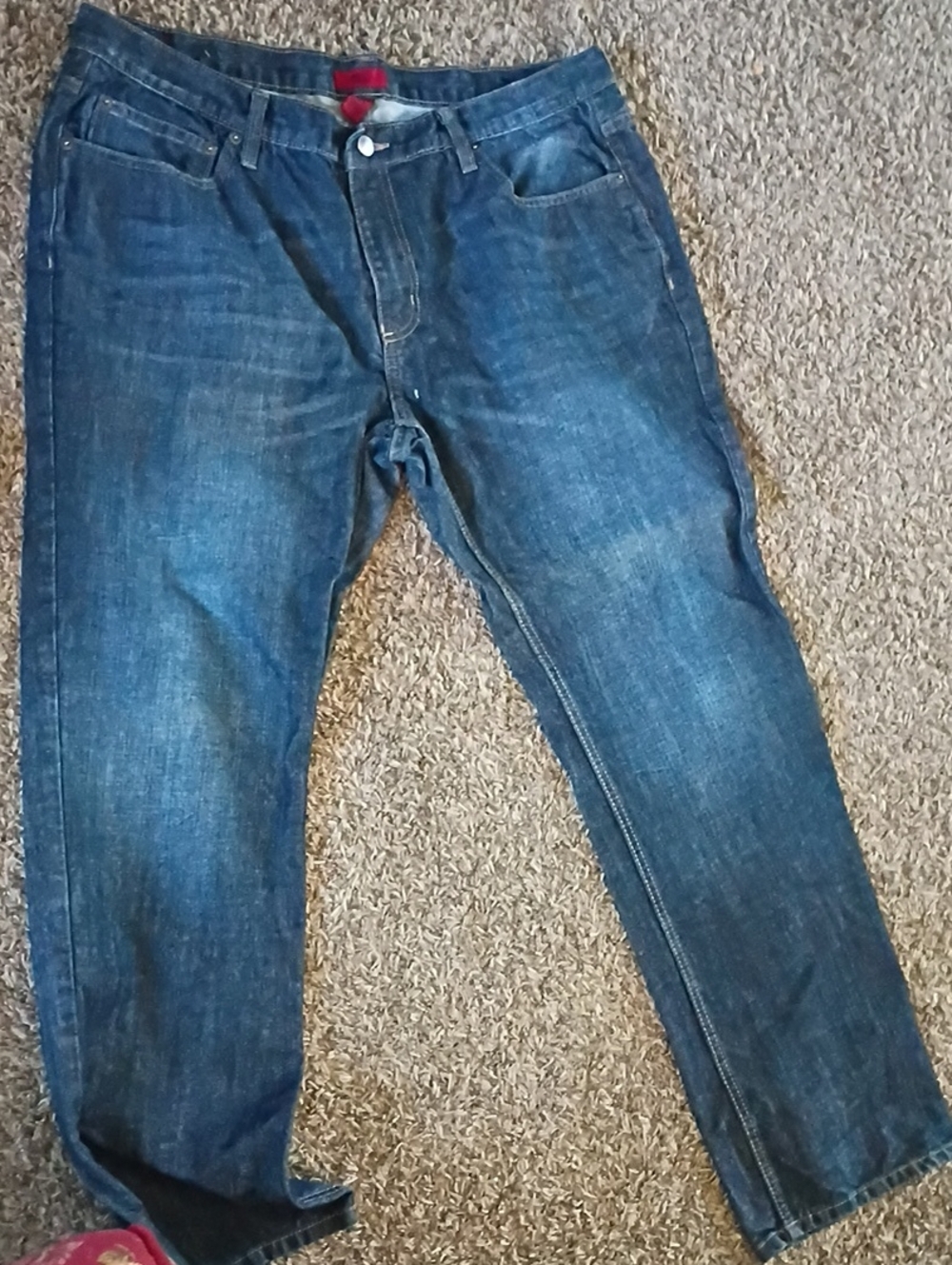 Alfani Men's Dark Blue Relaxed Fit Jeans